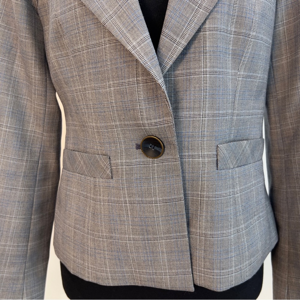 Pendleton Gray Plaid Tailored Single-Button Virgi… - image 8